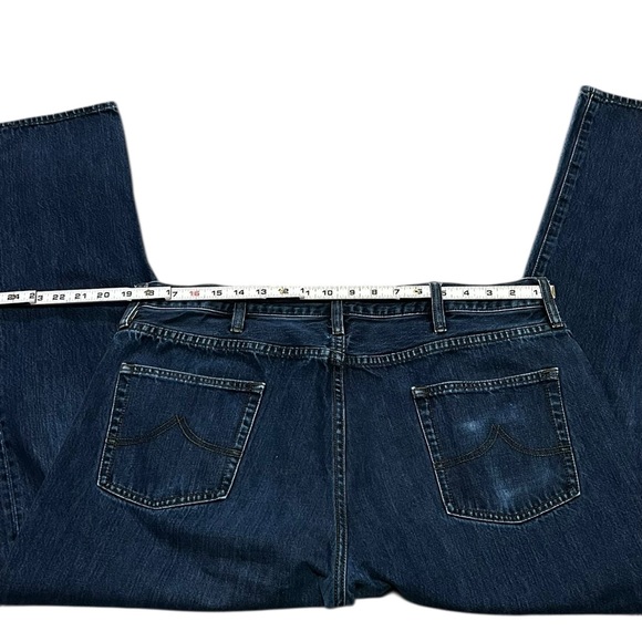 Brooks Brothers Men’s Dark Wash Straight Leg Jeans W38 L32 Classic Denim - Picture 4 of 5